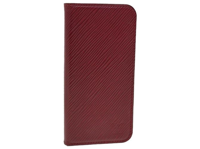 LOUIS VUITTON Epi iPhone X / XS Folio iPhone Case Fuchsia M64468 LV Auth tb655 Fuschia