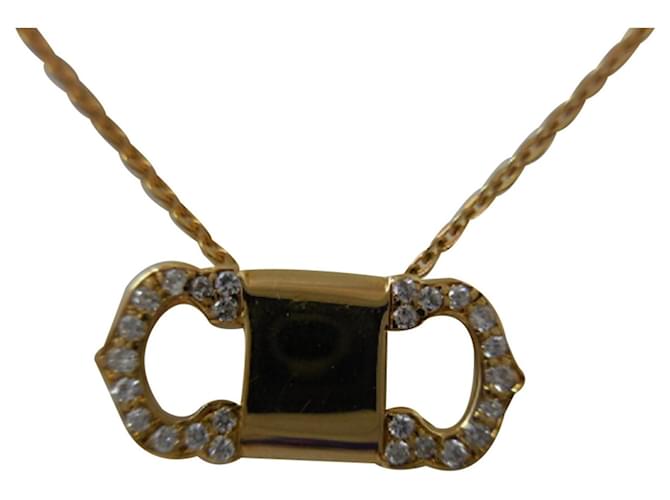 Cartier Gold Diamond Necklace Golden Yellow gold  ref.941121