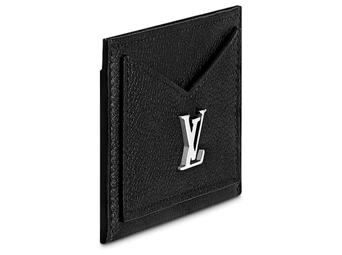 Louis Vuitton Titular do cartão LV Lockme novo Preto Couro  ref.941155