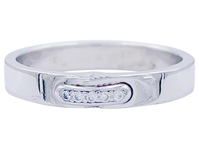 Chaumet ring , "Alliance Links Evidence", platinum, diamants.  ref.941166