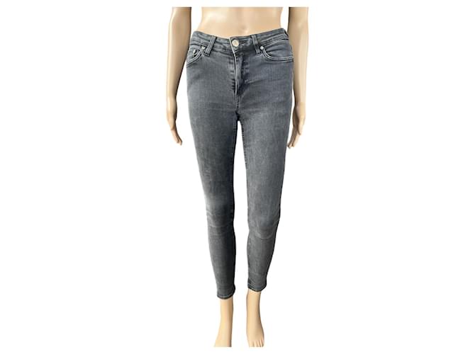 Acne jeans Coton Gris  ref.941181