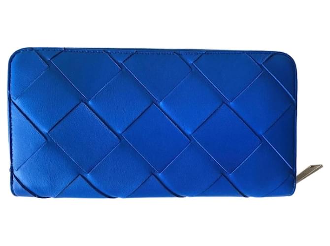 Bottega Veneta Wallets Blue Leather  ref.941182