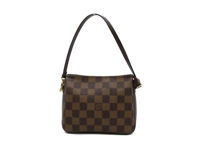 Louis Vuitton Damier Ebene Trousse Makeup Bag N51982 Brown Cloth ref.941225  - Joli Closet