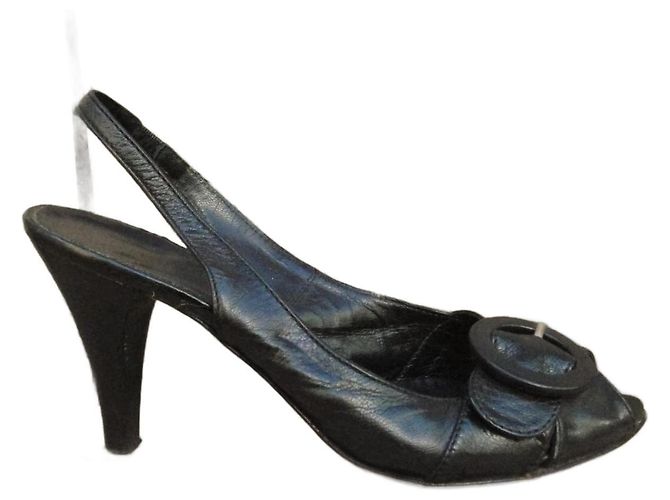 Sandali Minelli in pelle nera 37 Nero