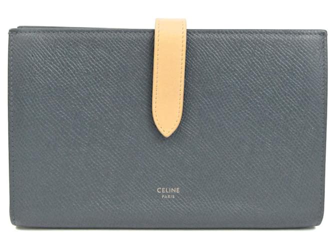 Céline Celine Azul marinho Couro  ref.941331