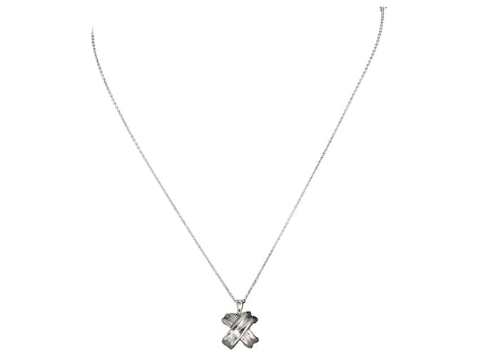 Tiffany & Co Croix Silvery Silver  ref.941472