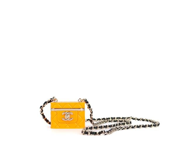 Vanity CHANEL Lange Halsketten T.  Metall Orange  ref.942190