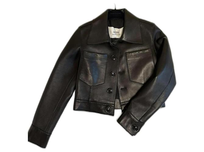 Autre Marque Jackets Black Leather  ref.942286