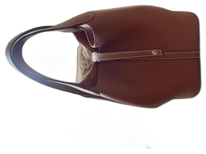 Hermès Picotin Light brown Leather  ref.942302