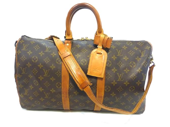 Louis Vuitton Monogram Canvas Keepall 45 with Shoulder Strap M41418