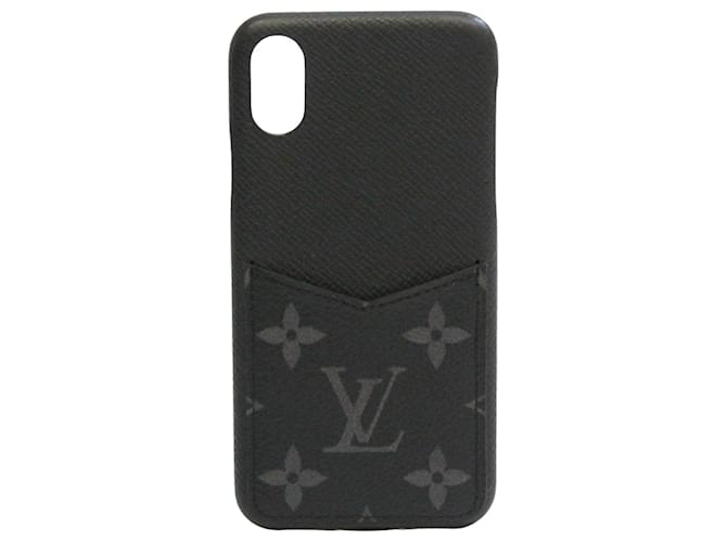 Louis Vuitton Etui Iphone Toile Noir  ref.942445