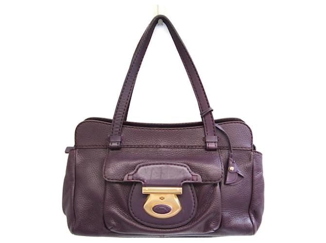 Tod's Tod Roxo Couro  ref.942676