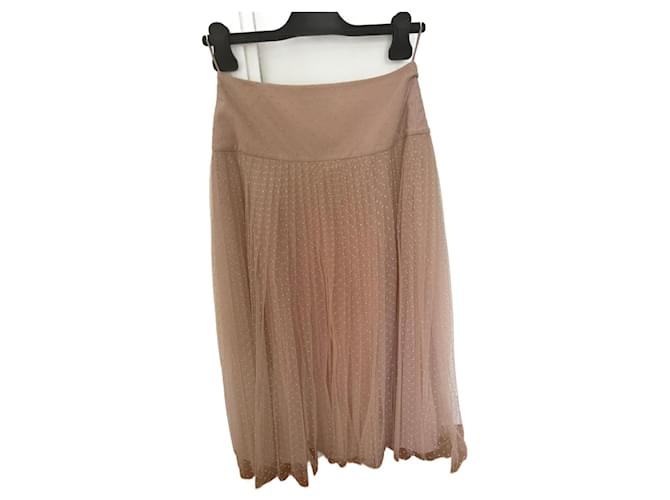 Christian Dior Skirts Beige Silk  ref.942974