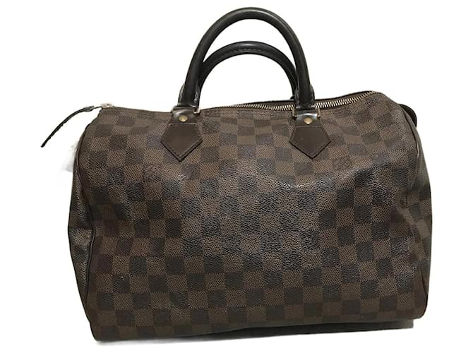 Louis Vuitton Speedy 30 Damier Ebene Canvas Monogram Handbag