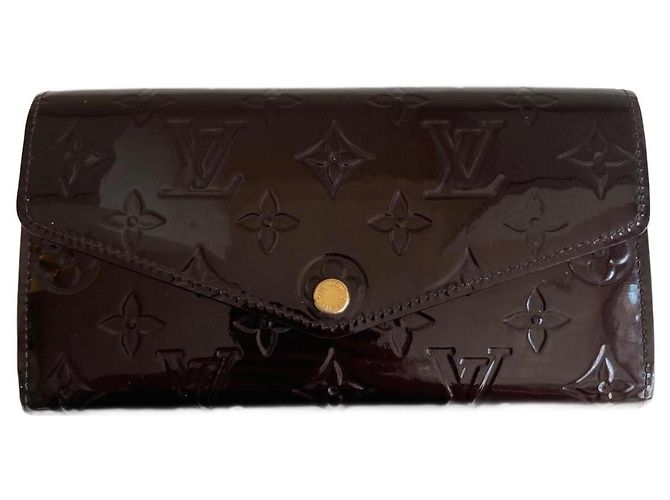 Portafoglio Louis Vuitton Sarah Monogram Vernis Amarante