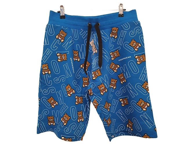 Pantaloncini Moschino Blu e Orsi in Cotone