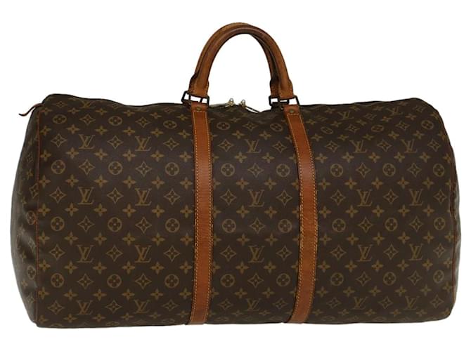 Auth Louis Vuitton Monogram Keepall Bandouliere 45 M41418 Men