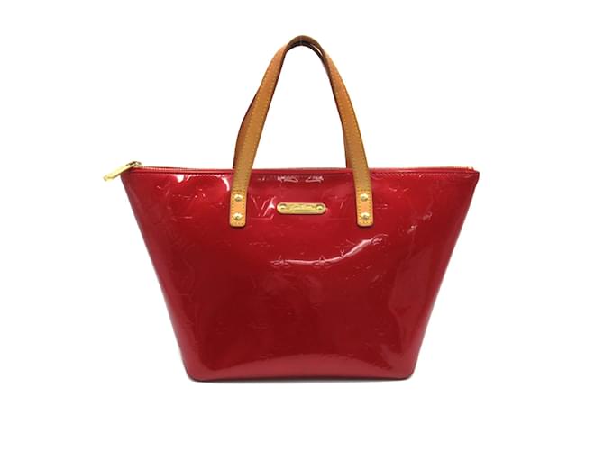 Bellevue patent leather handbag Louis Vuitton Red in Patent