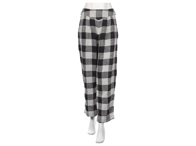 Bitte Kai Rand Gingham Hose Grau Schwarz