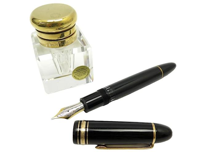 MONTBLANC MEISTERSTUCK FÜLLFEDERHALTER 149 115384 KOLBEN + KRISTALLTINTEROSA Schwarz Harz  ref.943553