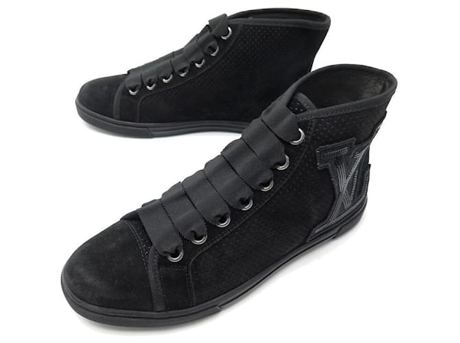 Louis Vuitton Rivoli Sneaker Boot BROWN. Size 08.5