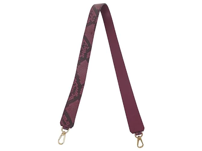 NINE HANDLE BANDOULIERE LOUIS VUITTON J02440 IN PYTHON LEATHER PURPLE NEW STRAP Exotic leather  ref.943654