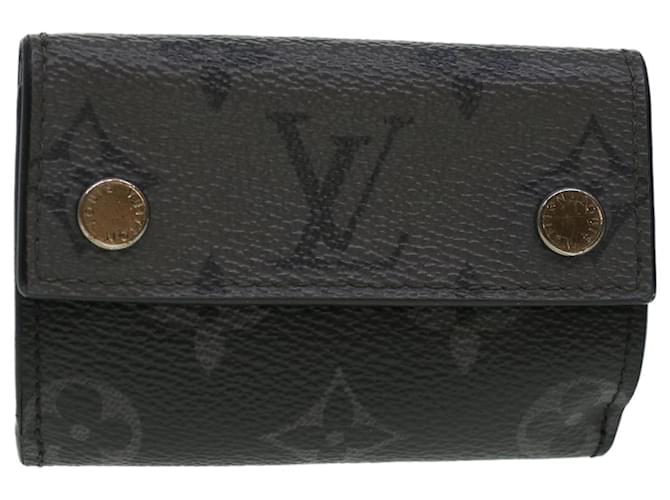 Louis Vuitton LOUISVUITTON Monogram Eclipse Reverse Discovery Compact Wallet M45417 Auth 42524  ref.943730