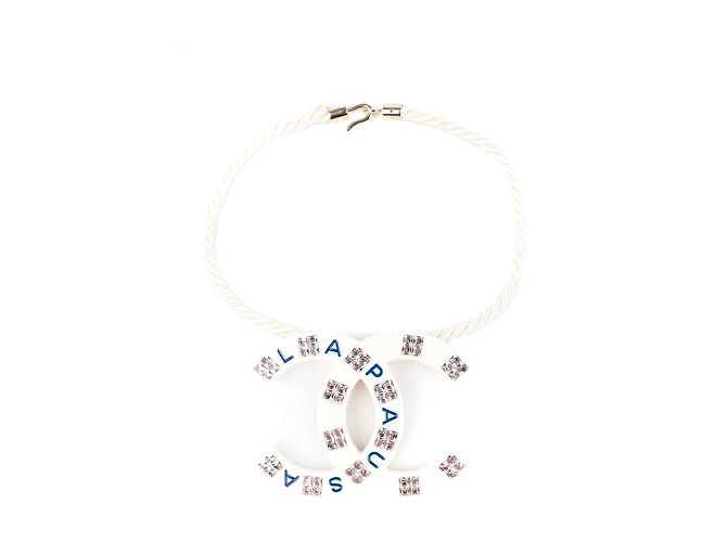Collares CHANEL T.  Cuero Blanco