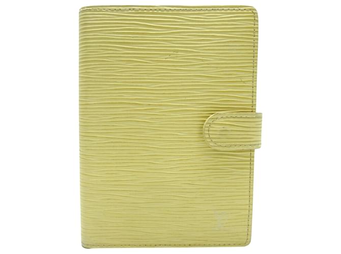 Louis Vuitton Agenda Cover Giallo Pelle  ref.944264