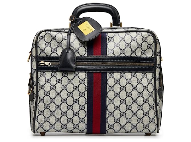 Gucci Luggage GG Guccissima Monogram Canvas Boston Carry On Duffle Travel  Bag