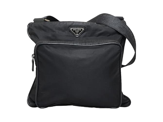 Prada Tessuto Crossbody Bag VA0188 Black Cloth  ref.944652