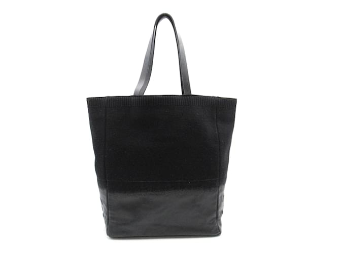 Chanel White CC Cotton Tote Bag Leather Cloth ref.328203 - Joli Closet