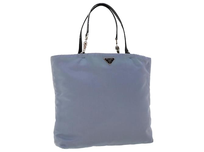 PRADA Hand Bag Nylon Light Blue Auth cl559  ref.944830