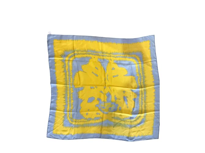 Hermès HERMES  Silk handkerchief T.  silk Yellow  ref.944841