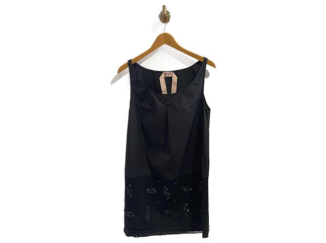 Vestido N°21 T.Internacional XS Algodón Negro