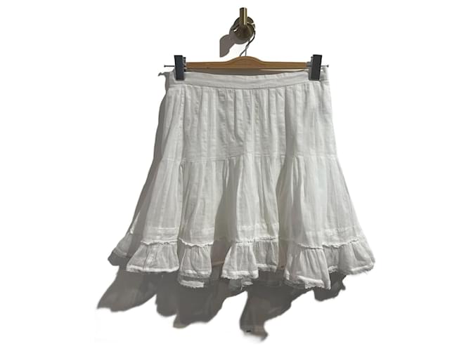ISABEL MARANT ETOILE  Skirts T.International M Cotton White  ref.944910