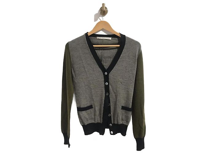 GOLDEN GOOSE Strickwaren T.International S Wolle Grau