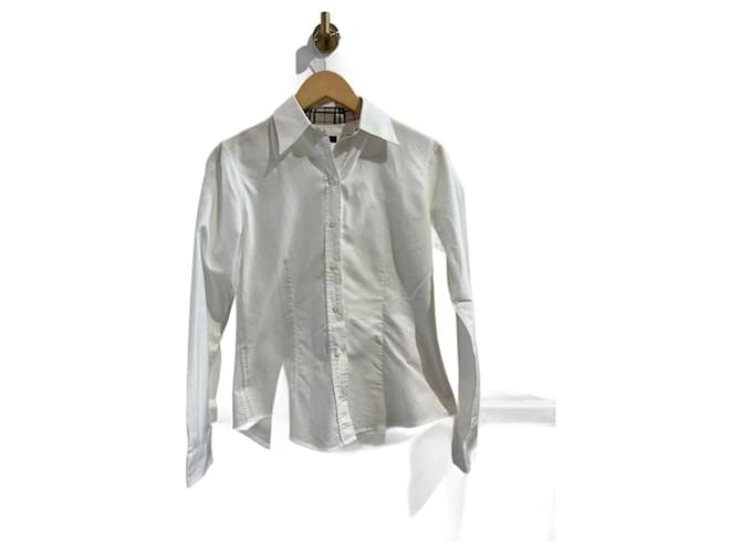 BURBERRY  Tops T.International S Cotton White  ref.944924