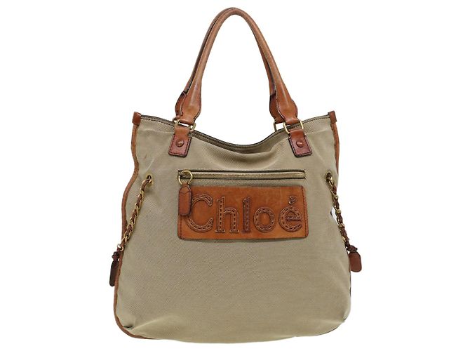 Chloé Hayley Beige Tela