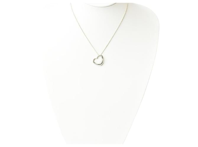 Tiffany & Co Open Heart Silvery Silver  ref.945433