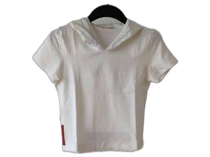 CAMISETA PRADA ALGODÃO BRANCA Branco