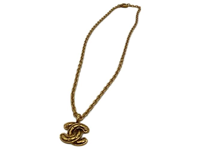 ****CHANEL Vintage Necklace Coco Mark Gold hardware  ref.945711