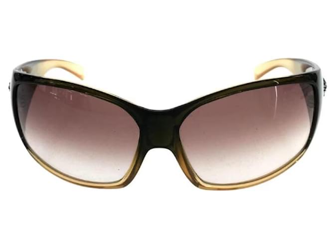 **Gianni Versace Schwarze Sonnenbrille Kunststoff  ref.945729