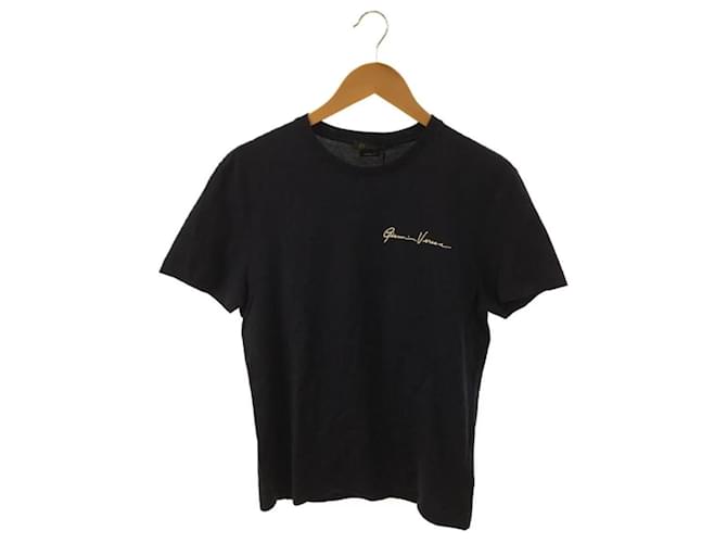 **Gianni Versace Marineblaues Baumwoll-T-Shirt Baumwolle  ref.945736