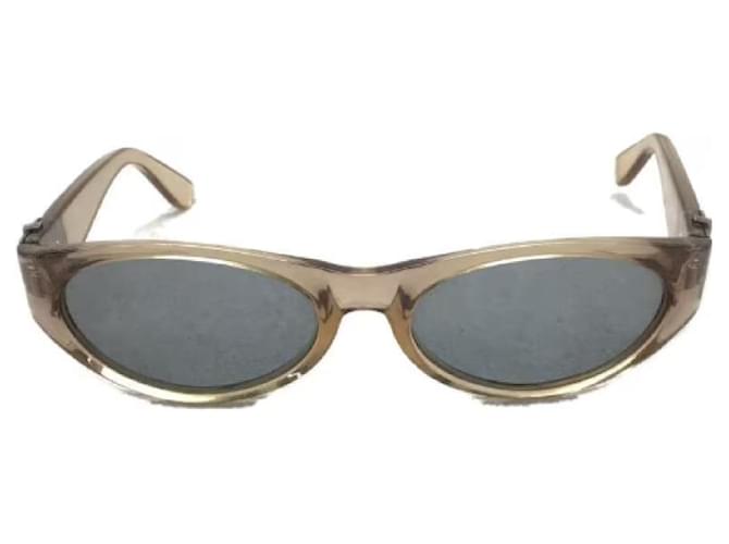 **Gianni Versace Clear Krua Frame Sunglasses Metal Plastic  ref.945743