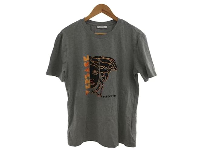**T-shirt Gianni Versace in cotone grigio  ref.945750
