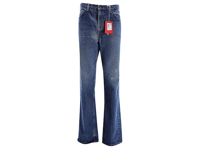Valentino Garavani Levi‘s x Valentino Bootcut Jeans in Blue Cotton Denim  ref.946690