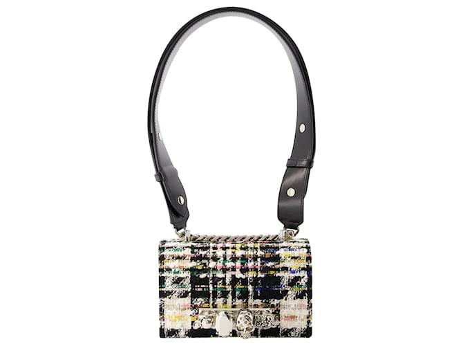 Jewell Satchel Mini Bag - Alexander McQueen - Tweed - Multi Multiple colors  ref.946998