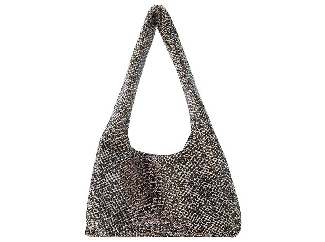 Donna Karan Sac sous aisselles Crystal Mesh - Kara - Polyster - Pixel Noir