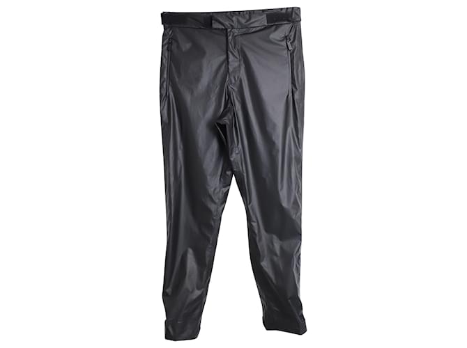 Prada Black Linea Rossa Technical Pants in Black Nylon Polyamide  ref.947058